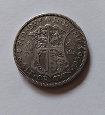 1936 George v Half Crown Coin, Silver Content, .500