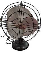VTG DESK Fan GE 49X723 12 " oscillating SOLD AS IS  Pearl Harbor 12/7/41 READ