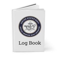 US Navy Speical Warfare Boat Operator Rating Log Book SB Emblem Journal