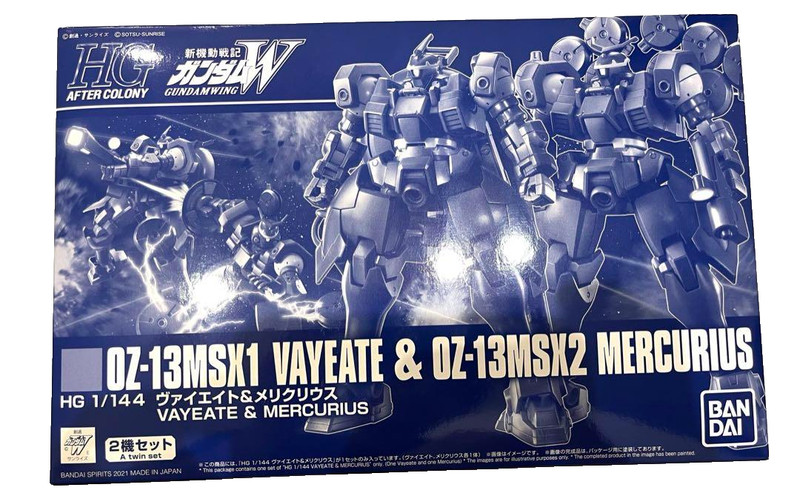 HG 1/144 OZ-13MSX1 VAYEATE & OZ-13MSX2 MERCURIUS Twin Set BANDAI Gundam Gunpla