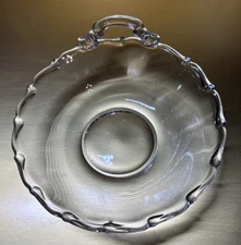 Fostoria Century Ruffled Edge One Handle 5.75”  Nut Candy Dish