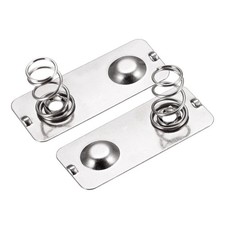 Battery Spring Plate AA Battery Spring Contact Nickel Plate 27.5mmx12mm 10 Pcs