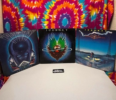 Journey - Evolution and Frontiers And Raised On Radio Lot of 3 Vinyls Vintage