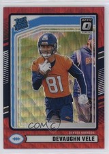 2024 Panini Donruss Rated Rookie Optic Preview Red Wave Prizm Devaughn Vele 2l4