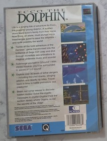 Ecco the Dolphin (Sega CD, 1993) Cib Complete - Tested