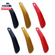 6 Pack Plastic 6.3" Shoe Horn Travel Shoehorns Plastic Shoehorn for Men Women