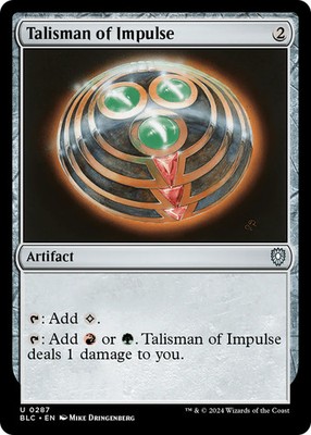 Talisman of Impulse [Bloomburrow Commander] Near Mint