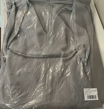 SOLACE LONDON MORGAN MAXI DRESS COLOR: PEWTER XS