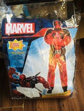 Marvel Deadpool Muscle Suit Costume LARGE Cosplay Halloween