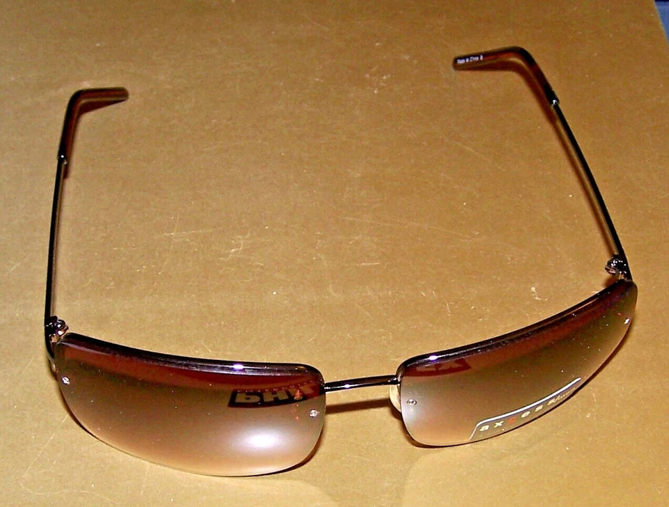 GAFAS DE SOL PARA HOMBRE AXCESS DE CLAIBORNE BRONCE 1/2 MARCOS/ENVOLTURA DE LENTES MARRONES - ¡Nuevas! Foto 4 de 4
