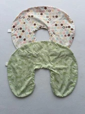 Boppy Nursing Pillow Cover Set of 2 Polka Dot & Pea Pod Design