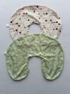 Boppy Nursing Pillow Cover Set of 2 Polka Dot & Pea Pod Design