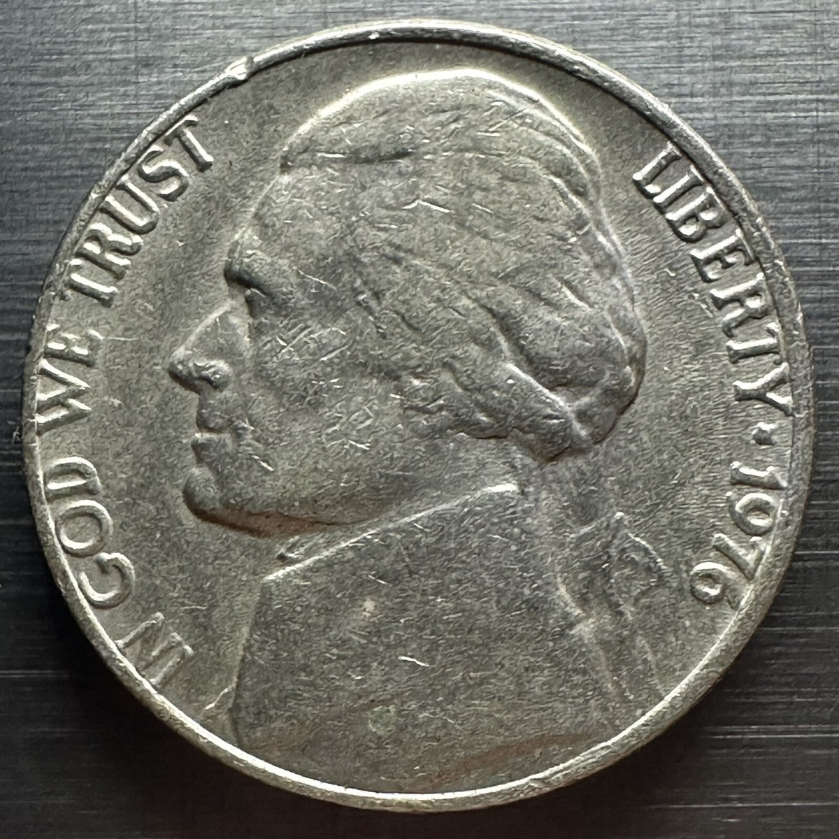 1976 Jefferson Nickel No Mint Mark | eBay