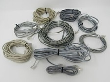 Standard Lot of 9 Phone Cords RJ-11 Variety of Lengths