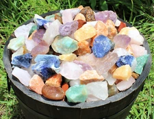 Rough Brazil Mix Crystals: Wholesale Bulk Lots - Choose oz or lbs (Raw Stones)