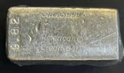 Vintage American Credit Bar, Rough Pour Silver Bar 9.82ozt Bar .999 Fine Silver