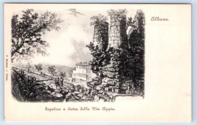 Albano - Sepalcro a destra della Via Appia - ITALY UDB Postcard