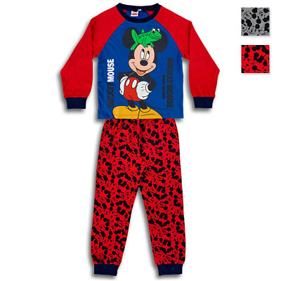 Offizieller Disney Mickey Mouse Schlafanzug Langarm Baumwolle Baby 4589