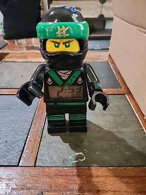 Lego Ninjago Masters of Spinjitzu Lloyd Green/Black Alarm Clock Includes  2AAA