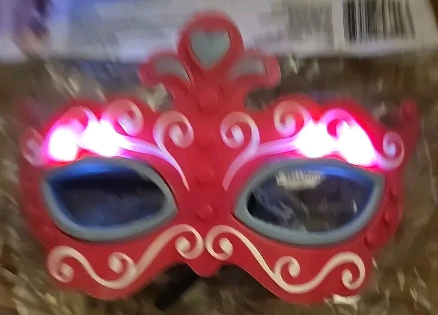Just Pretending. Dress Up, Fun- Light Up Masquerade / Princess Mask NEW - Image 3 of 3