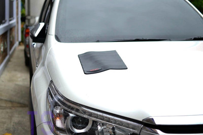 Scoop Bonnet Matte Black Vent Cover Toyota Hilux Revo Sr5 M80 Pickup Truck 2017