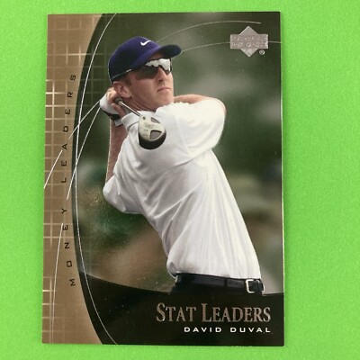 David Duval 2001 Upper Deck Golf Stat Leaders Insert #19 PGA