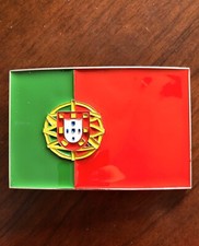 Portugal Flag Portuguese Euro Bandeira Portuguesa Metal Unisex Men  s Belt Buckle