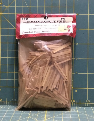 Campbell Scale Models - Profile Track Ties - Item#798