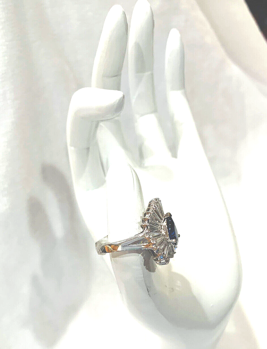 JTV Charles Winston Bella Luce Tanzanite Pear Simulated