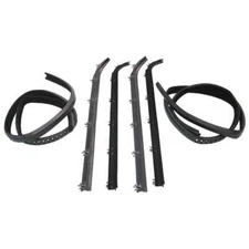 Inner & Outer Sweep Belt & Glass Run Window Channel Kit 84-91 Ford Econoline Van