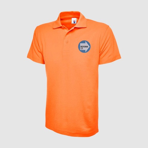 Camisa polo bordada con logotipo del Reino Unido reforma pecho izquierdo elecciones del Reino Unido 2025 hombres top informal - Imagen 11 de 17