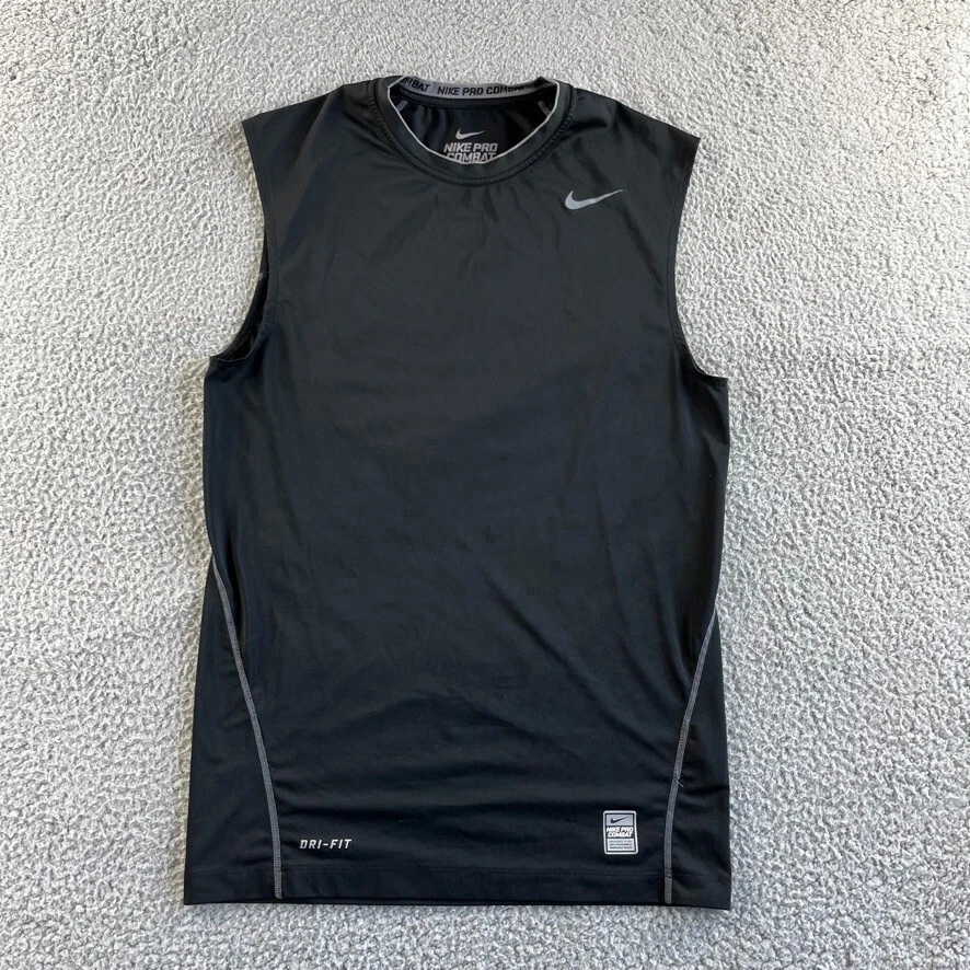 T-shirt Nike homme extra large noir débardeur pro combat compression  Dri-Fit spo