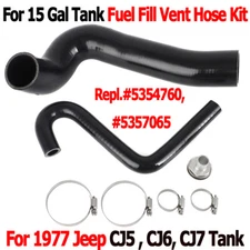 For Jeep CJ5 CJ6 CJ7 1977 Fuel Fill & Vent Hose Set # 5354760 For 15 Gallon Tank