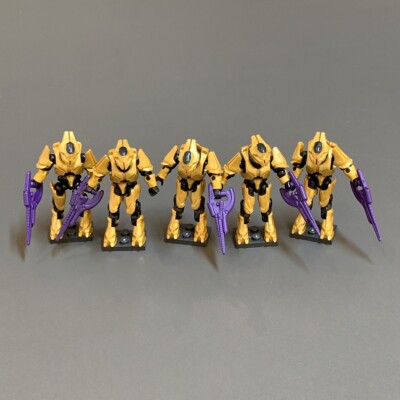 LOT 5x Mega Construx halo ELITE 4 FIGURE Bloks Unsc mongoose outriders hkt17 #P