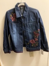 Hannah Jacket S New With Tags Pit - Pit 20” Length 24” Sleeves 25” Embroidered