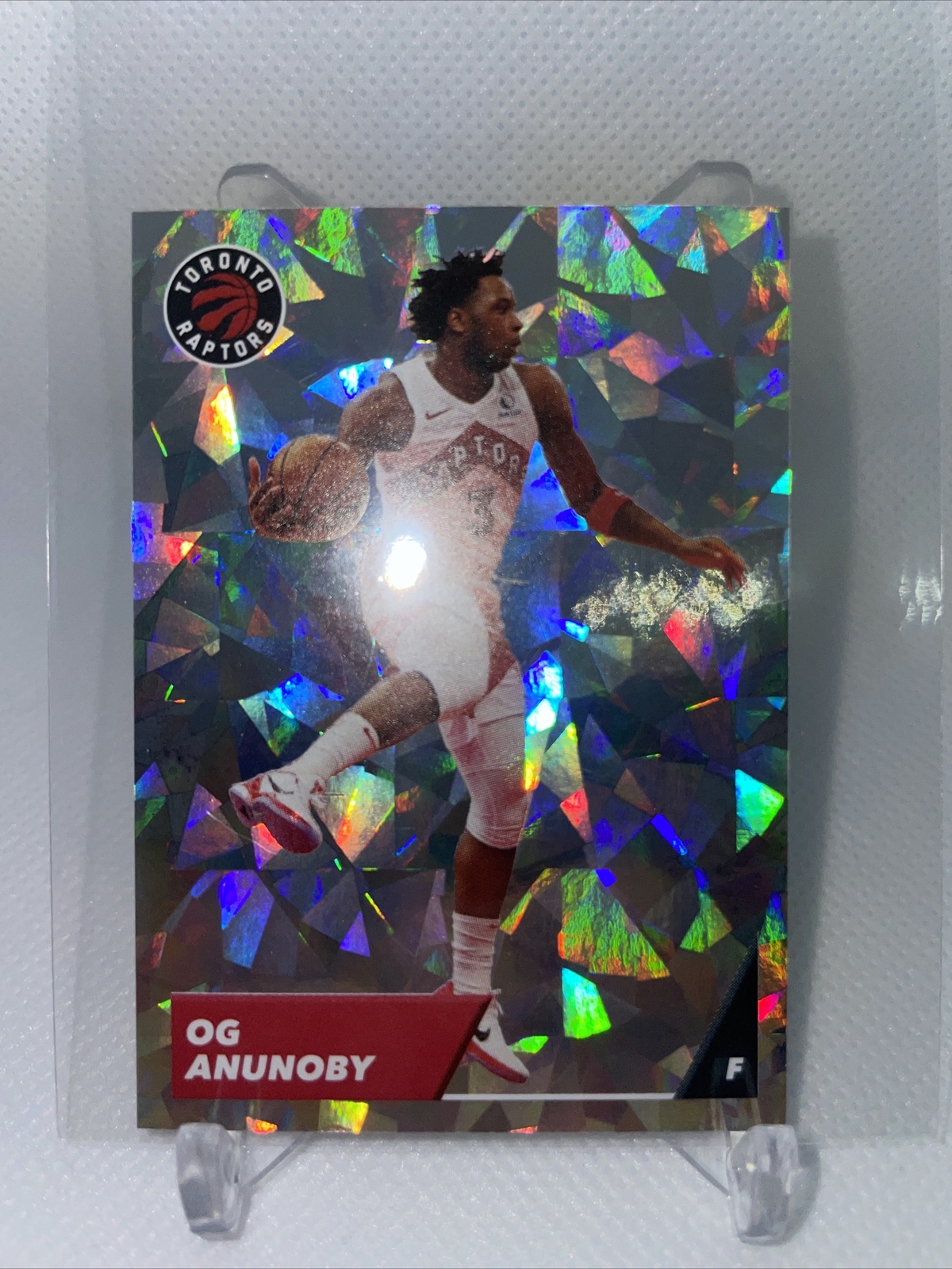 OG Anunoby Cracked Ice 2021-22 Panini NBA Sticker & Card Collection #275