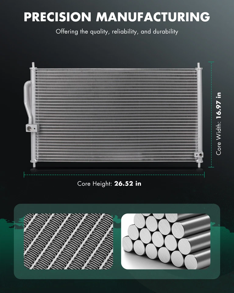 Condensador de aire acondicionado de aluminio para Honda CR-V 4801 1997 1998 1999 2000 2001 envío gratuito Foto 2 de 4