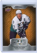 2023-24 Upper Deck Engrained Teemu Selanne /399 Alumni Oak- Anaheim Ducks