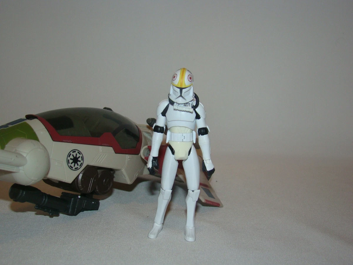 Star Wars the Clone Wars Republic Attack Dropship w Clone Pilot