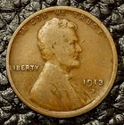 1913-D Lincoln Wheat Cent ~ GOOD (GD) Condition ~ COMBINED SHIPPING!