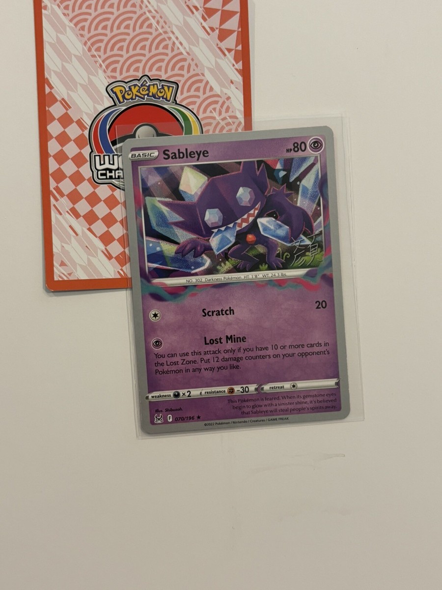 070/196 Sableye Pokemon Lost Origin Variant 2023 World