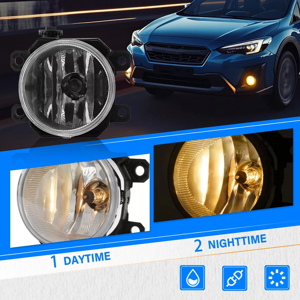 For 2017 2018-2023 Subaru Crosstrek/Impreza Front Bumper Fog Light Lamps Pair - Image 4 of 4