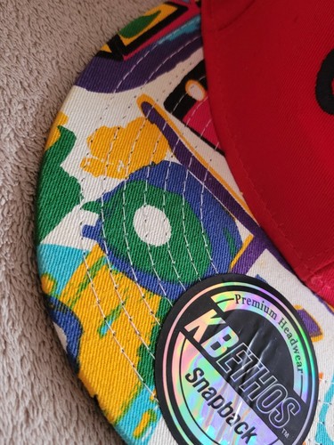 Snapback Cap Fresh Prince Style Red Hat Multicolor- Cuchao - NEW KBETHOS - Picture 5 of 9