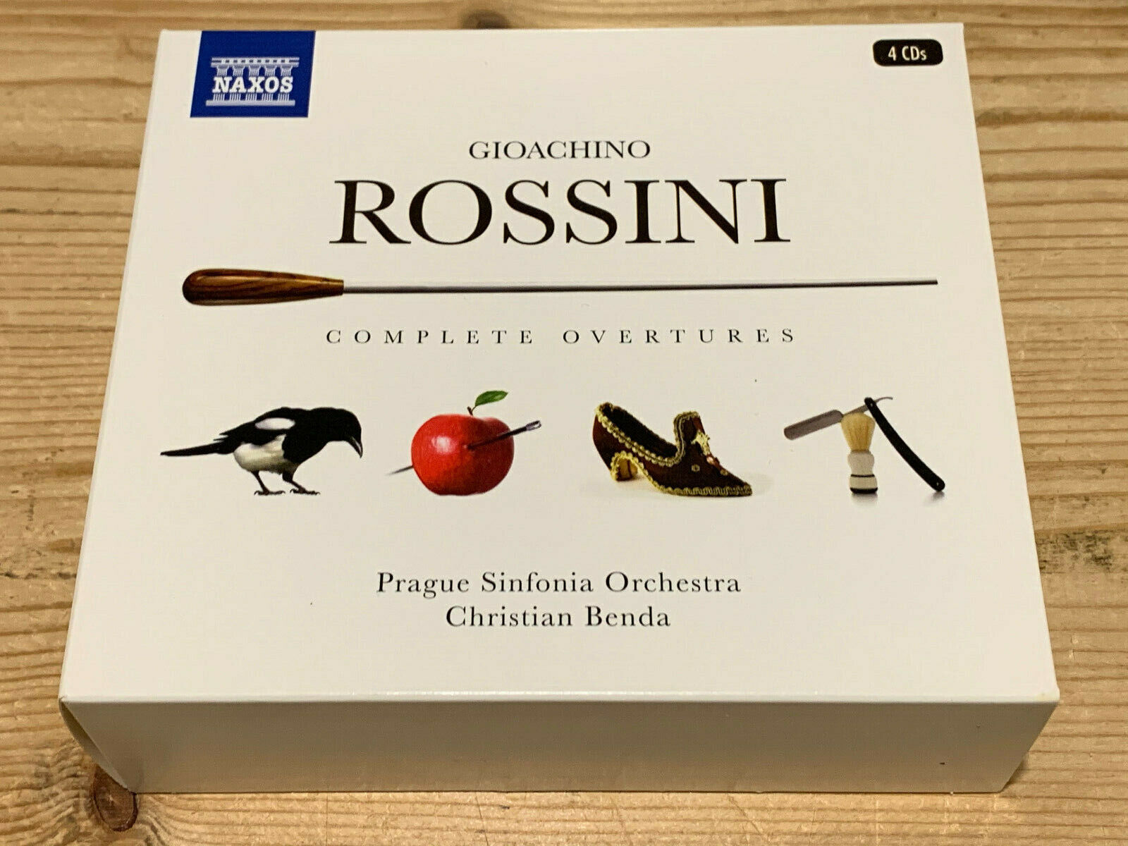 Rossini Compete Overtures CHRISTIAN BENDA NAXOS 4CD BOX MINT