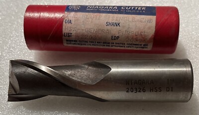 1'' X 1'' HSS   1-5/8in'' Flute Length  2 FLUTE S E Mill   Niagra   USA   New