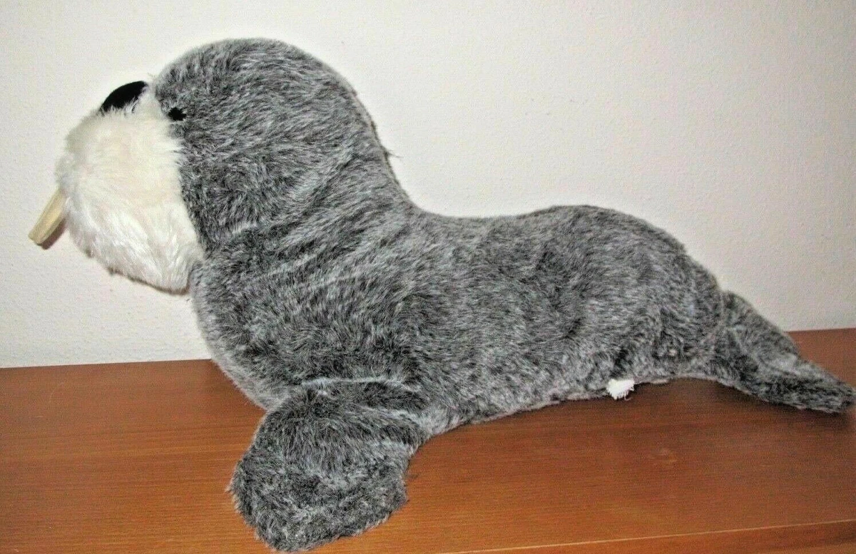 TRICHECO PUPAZZO PELUCHE TRUDI RARO foca seal 50cm etichetta