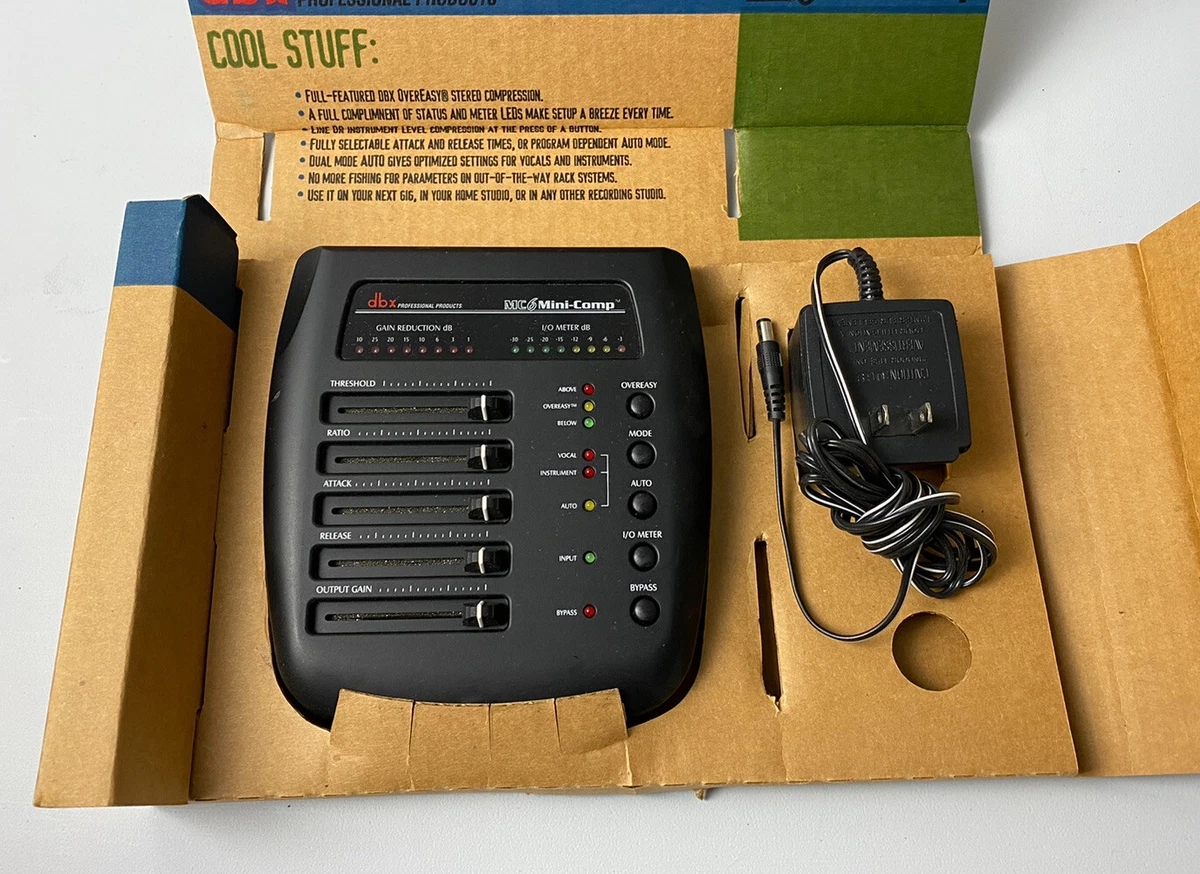 dbx MC6 Mini-Comp Desktop Compressor Unit with Box and Power Supply