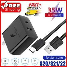 35W Super Fast Charger Adapter + Type C Cable For Samsung GALAXY S21 S22 S23 S24