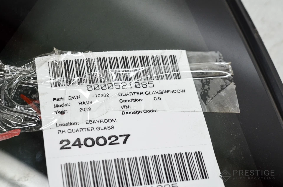 2006-2012 TOYOTA RAV4 RIGHT QUARTER WINDOW GLASS OEM Foto 4 de 4