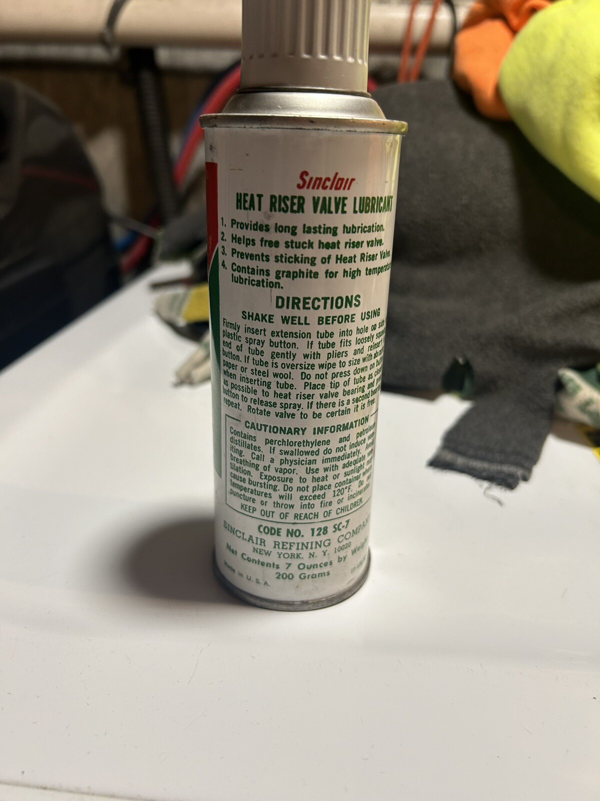 Sinclair Heat Riser Valve Lubricant Spray. Sinclair Oil Can eBay